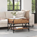 vidaXL Dohányzóasztal Öreg fa 70x50x50cm Faanyag