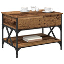 vidaXL Dohányzóasztal Öreg fa 70x50x50cm Faanyag