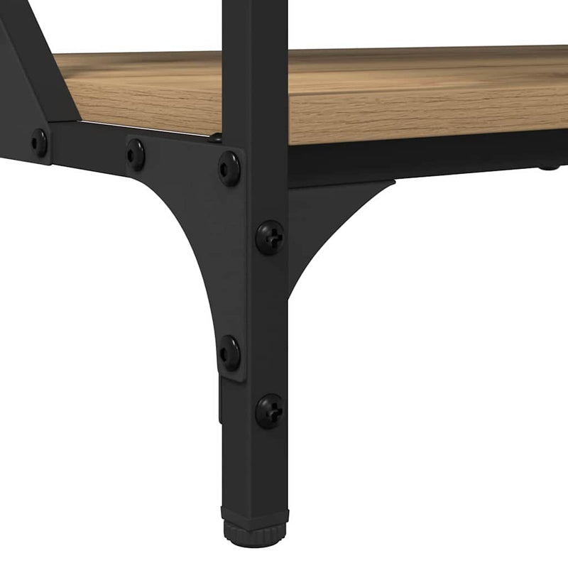 vidaXL Dohányzóasztal Artisan tölgy 70x50x50cm Faanyag