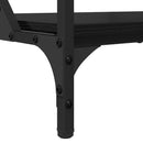 vidaXL Dohányzóasztal Fekete tölgy 70x50x50cm Faanyag