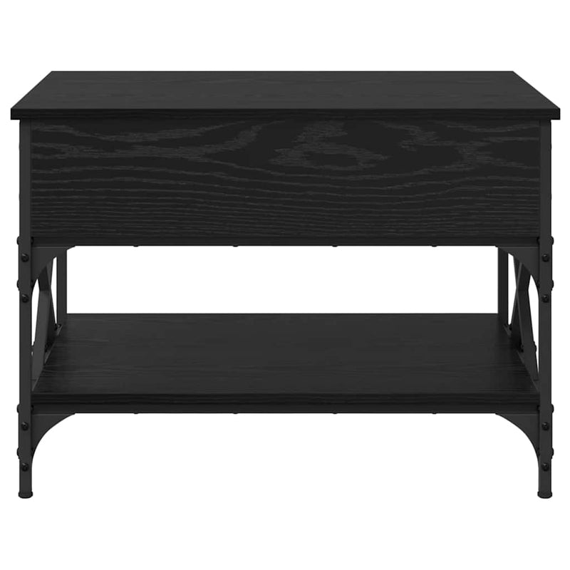 vidaXL Dohányzóasztal Fekete tölgy 70x50x50cm Faanyag