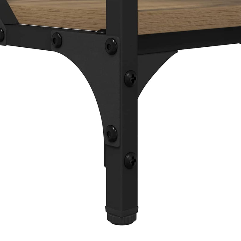 vidaXL Dohányzóasztal Artisan tölgy 100 x 50 x 50 cm Faanyag