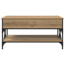 vidaXL Dohányzóasztal Artisan tölgy 100 x 50 x 50 cm Faanyag