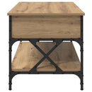 vidaXL Dohányzóasztal Artisan tölgy 100 x 50 x 50 cm Faanyag