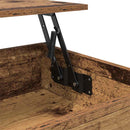 vidaXL Dohányzóasztal fiókkal Öreg fa 70 x 50 x 54.5 cm Faanyag