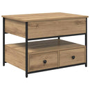 vidaXL Dohányzóasztal fiókkal Artisan tölgy 70 x 50 x 54.5 cm Faanyag