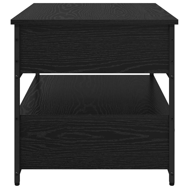 vidaXL Dohányzóasztal fiókkal Fekete tölgy 70 x 50 x 54.5 cm Faanyag