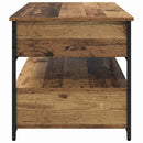 vidaXL Dohányzóasztal fiókkal Öreg fa 85 x 50 x 50 cm Faanyag