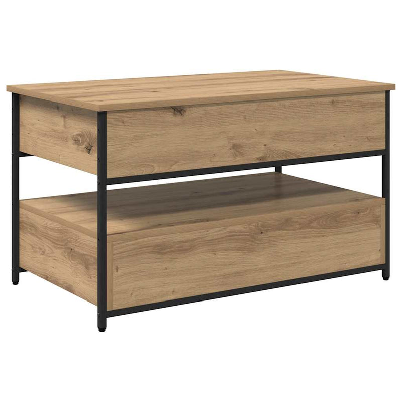 vidaXL Dohányzóasztal fiókkal Artisan tölgy 85 x 50 x 50 cm Faanyag