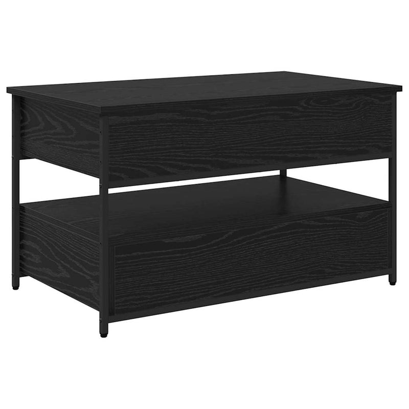 vidaXL Dohányzóasztal fiókkal Fekete tölgy 85 x 50 x 50 cm Faanyag