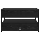 vidaXL Dohányzóasztal fiókkal Fekete tölgy 85 x 50 x 50 cm Faanyag
