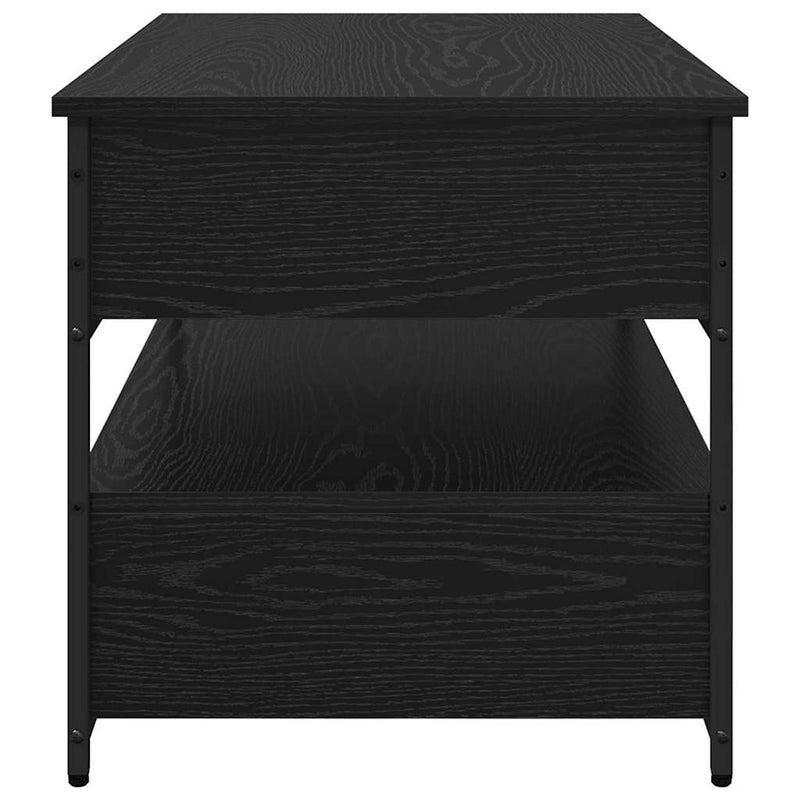 vidaXL Dohányzóasztal fiókkal Fekete tölgy 85 x 50 x 50 cm Faanyag