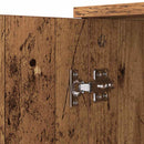 vidaXL Széf fiókkal Öreg fa 59 x 39 x 80 cm Faanyag