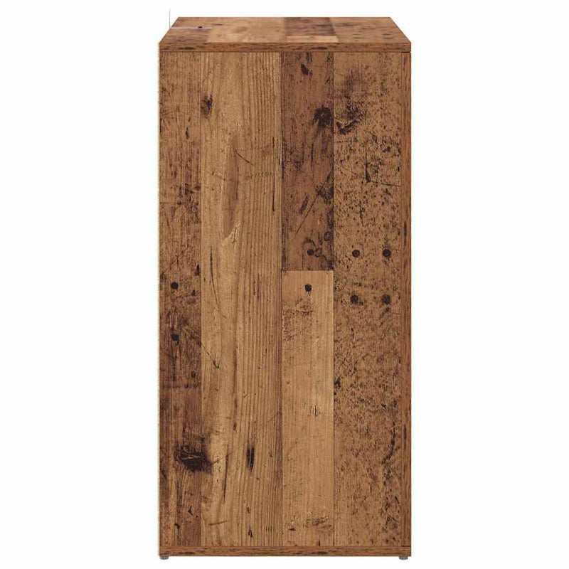 vidaXL Széf fiókkal Öreg fa 59 x 39 x 80 cm Faanyag