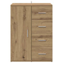 vidaXL Széf fiókkal Artisan tölgy 59 x 39 x 80 cm Faanyag