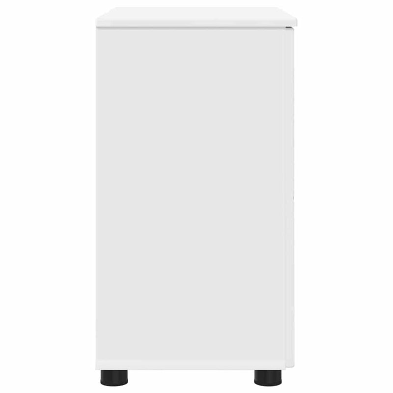 vidaXL Fürdőszoba Székény polcokkal Fehér 61 x 35 x 64 cm Faanyag