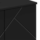 vidaXL Fürdőszoba Székény Fekete 61 x 35 x 64 cm Szerelt fa, Fém