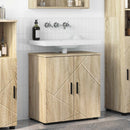 vidaXL Fürdőszoba Székény Sonoma tölgy 61 x 35 x 64 cm Faanyag & Fém