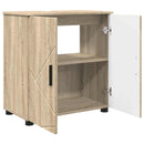 vidaXL Fürdőszoba Székény Sonoma tölgy 61 x 35 x 64 cm Faanyag & Fém