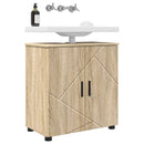 vidaXL Fürdőszoba Székény Sonoma tölgy 61 x 35 x 64 cm Faanyag & Fém