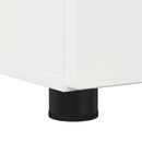 vidaXL Fürdőszoba Székény tárolóval Magas Fényű Fehér 61 x 35 x 64 cm