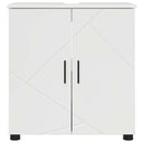 vidaXL Fürdőszoba Székény tárolóval Magas Fényű Fehér 61 x 35 x 64 cm