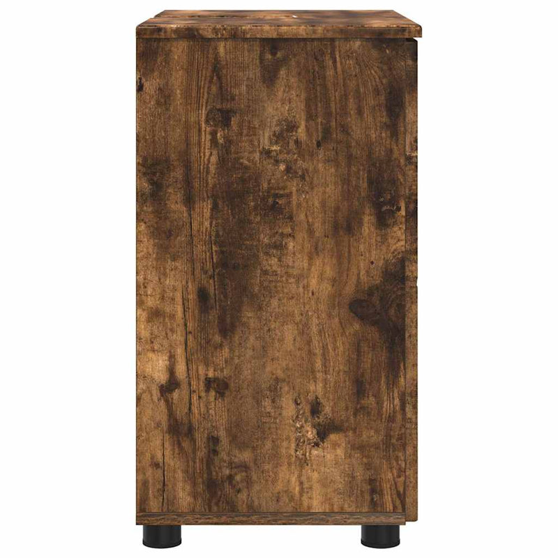 vidaXL Fürdőszoba Székény Füstölt tölgy 61 x 35 x 64 cm Faanyag