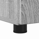 vidaXL Fürdőszoba Székény Szürke Sonoma 61 x 35 x 64 cm Faanyag & Fém