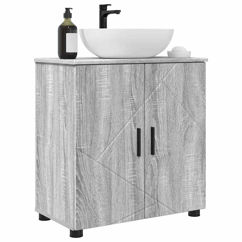 vidaXL Fürdőszoba Székény Szürke sonoma 61 x 35 x 64 cm Faanyag