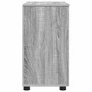 vidaXL Fürdőszoba Székény Szürke Sonoma 61 x 35 x 64 cm Faanyag & Fém