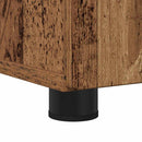 vidaXL Fürdőszoba Székény Öreg fa 61 x 35 x 64 cm Faanyag & Fém