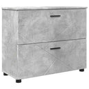 vidaXL Fürdőszoba Székény Beton Szürke 76,5 x 35 x 64 cm Faanyag & Fém