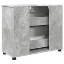vidaXL Fürdőszoba Székény Beton Szürke 76,5 x 35 x 64 cm Faanyag & Fém