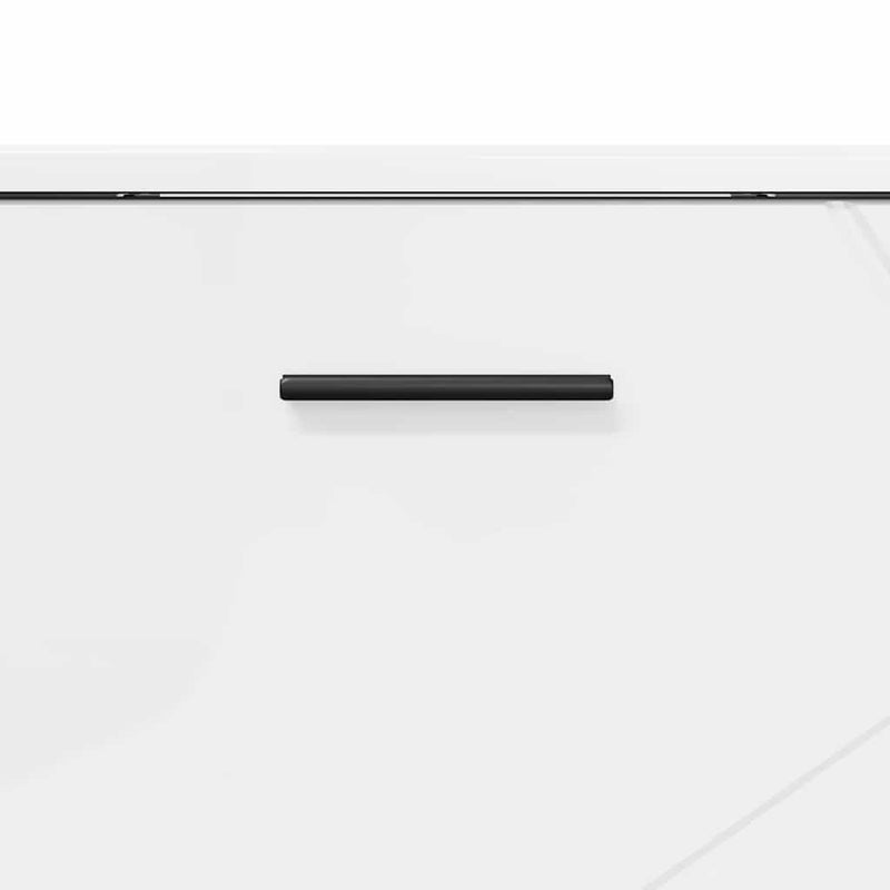 vidaXL Fürdőszoba Székény Magasfényű fehér 76.5 x 35 x 64 cm Faanyag