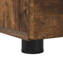 vidaXL Fürdőszoba Székény fiókkal Füstölt tölgy 76,5 x 35 x 64 cm