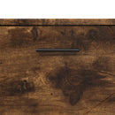 vidaXL Fürdőszoba Székény fiókkal Füstölt tölgy 76,5 x 35 x 64 cm