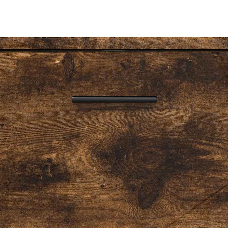 vidaXL Fürdőszoba Székény Füstölt tölgy 76.5 x 35 x 64 cm Faanyag