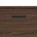 vidaXL Fürdőszoba Székény Barna Tölgy 76,5 x 35 x 64 cm Faanyag & Fém