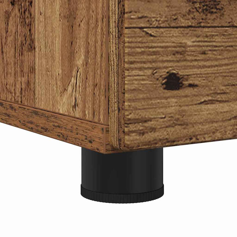 vidaXL Fürdőszoba Székény fiókkal Régi fa 76.5 x 35 x 64 cm Faanyag