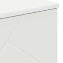 vidaXL Fürdőszoba Székény ajtóval Fehér 60 x 35 x 80 cm Faanyag & Fém