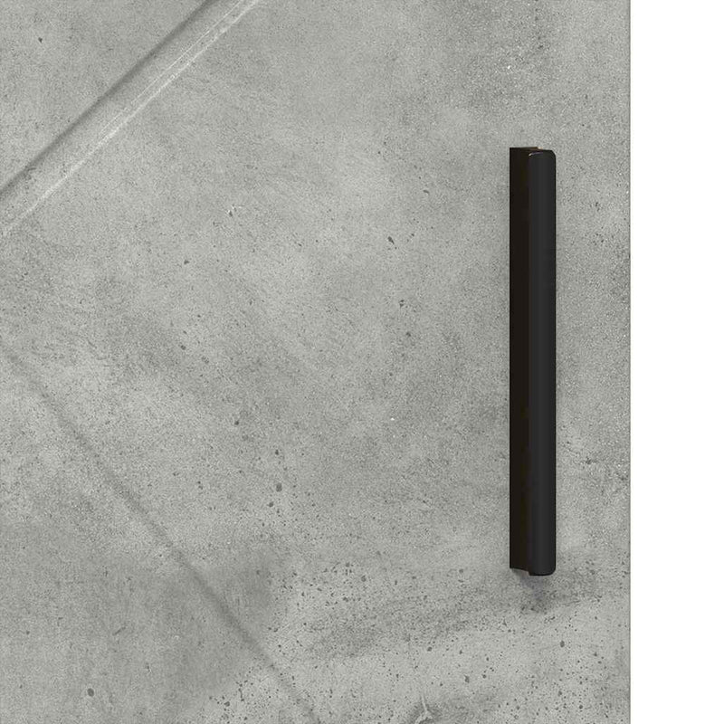 vidaXL Fürdőszoba Székény ajtóval Beton szürke 60 x 35 x 80 cm Faanyag