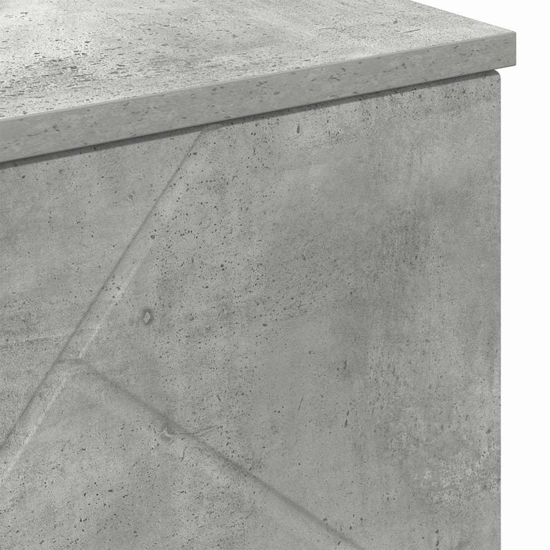 vidaXL Fürdőszoba Székény ajtóval Beton szürke 60 x 35 x 80 cm Faanyag