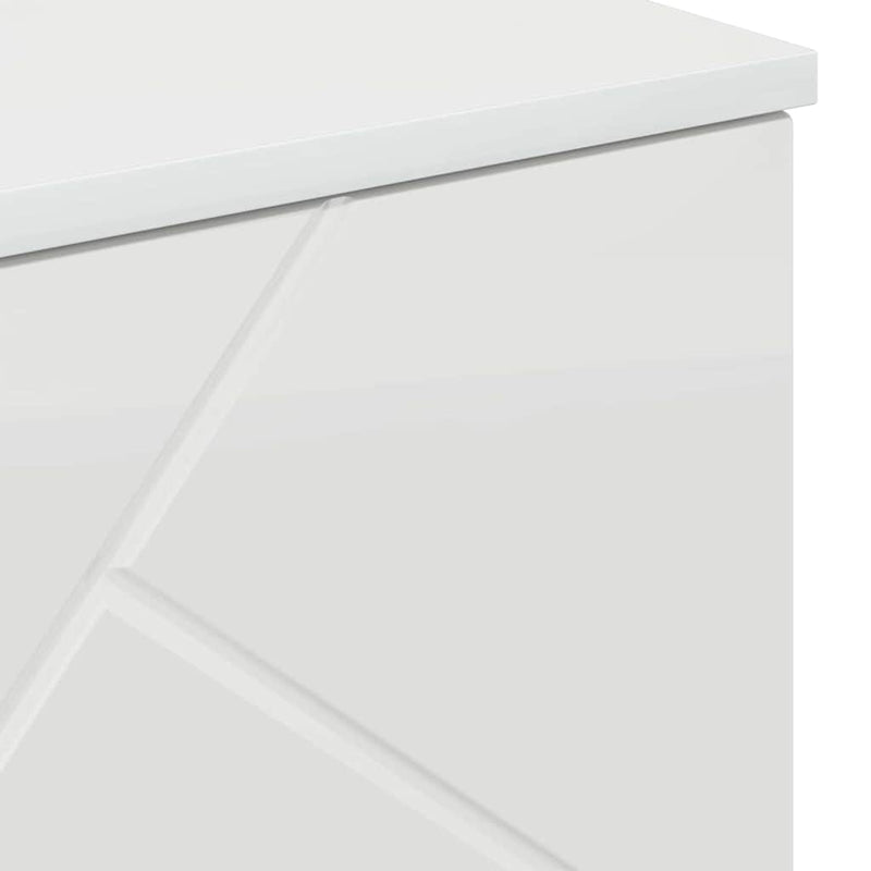 vidaXL Fürdőszoba Székény Magasfényű fehér 60 x 35 x 80 cm Faanyag
