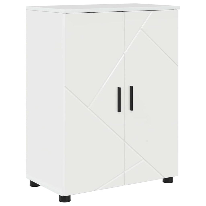 vidaXL Fürdőszoba Székény Magasfényű fehér 60 x 35 x 80 cm Faanyag