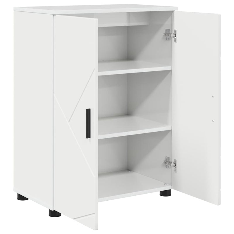 vidaXL Fürdőszoba Székény Magasfényű fehér 60 x 35 x 80 cm Faanyag