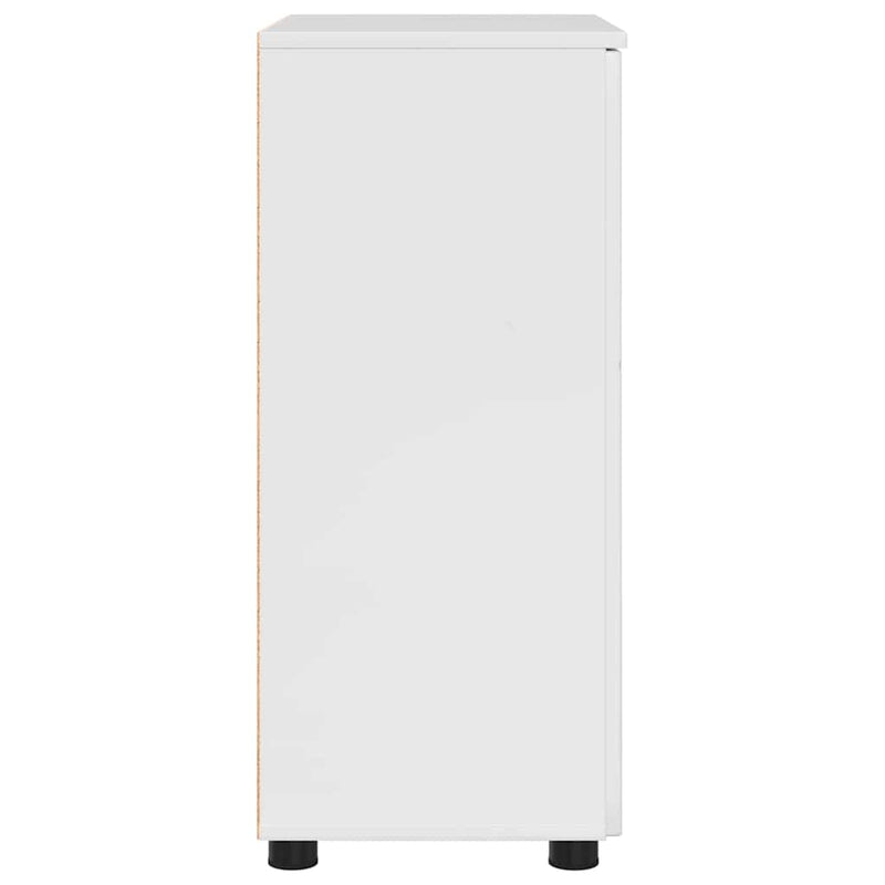 vidaXL Fürdőszoba Székény Magasfényű fehér 60 x 35 x 80 cm Faanyag
