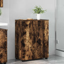 vidaXL Fürdőszoba Székény Füstölt tölgy 60 x 35 x 80 cm Faanyag & Fém