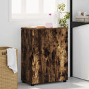 vidaXL Fürdőszoba Székény Füstölt tölgy 60 x 35 x 80 cm Faanyag & Fém