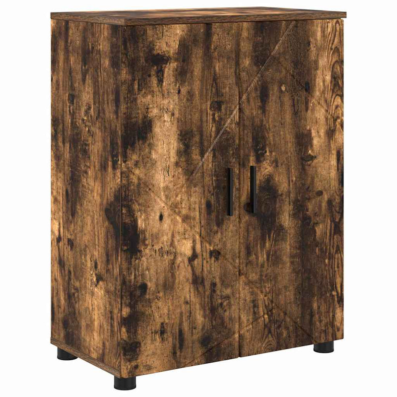 vidaXL Fürdőszoba Székény Füstölt tölgy 60 x 35 x 80 cm Faanyag
