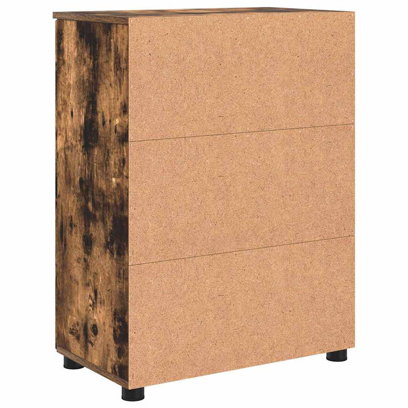 vidaXL Fürdőszoba Székény Füstölt tölgy 60 x 35 x 80 cm Faanyag